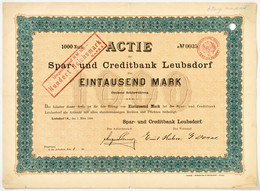 Alte Aktien / Wertpapiere: LEUBSDORF I.S.; 1894, "Spar- Und Creditbank Leubsdorf - Other & Unclassified