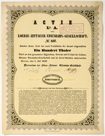 Alte Aktien / Wertpapiere: LOEBAU; "Loebau-Zittauer Eisenbahn-Gesellschaft" Akti - Other & Unclassified