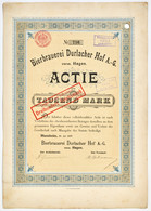 Alte Aktien / Wertpapiere: MANNHEIM; 1897, "Bierbrauerei Durlacher Hof A.-G." Ak - Other & Unclassified