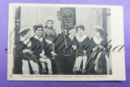 Schleswig-Holsteinisches Damen Orchester "Doppel-Eiche- Dir W.Rudolph.Viool Cello Contrabas Altviool. Edit Trenkler 1906 - Music And Musicians