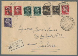 Trieste: 1945-1946, Partie Von 3 Belegen Mit Einer Ansichtskarte Und Einem Brief - Nuovi