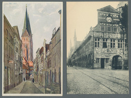 Ansichtskarten: Schleswig-Holstein: LÜBECK; 1899-1940 (ca.), Sammlung Von 49 Ans - Autres & Non Classés