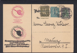 Dt. Reich PK 1922 Frankfurt Nach Mainz - Covers & Documents