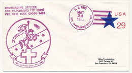 ETATS UNIS - Enveloppe Entier Postal 29c - Obl US NAVY - USS CAPODANNO (FF-1993) - 24 Mai 1993 - 1981-00