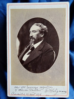 Photo Cabinet Anonyme - Le Violoncelliste Et Compositeur Prosper Seligmann, Avec Autographe, 16 Aout 1878 L356 - Old (before 1900)