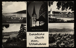 Herzliche Grüße Vom Wörthersee -  1961 Gelaufen Werbestempel Pörtschach - Pörtschach