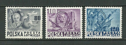 POLAND MNH ** PA 24-26 Emis à La Gloire De La Démocratie, F D ROOSEVELT CASIMIR PULASKI KOSCIUSZKO - Ungebraucht