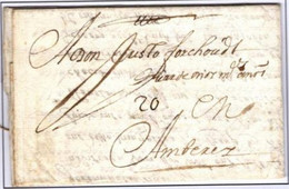 Lettre 1702 From Cadiz To Anvers -  LETTER In SOLS Currency - 20 Sols - 1621-1713 (Spaanse Nederlanden)