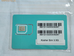 Israel-Gsm Card-partner-(Kosher-SIM-3.5G)(135)(89972010420030392957)-(lokking Out Side-CHIP)+1prepiad Free - Collections