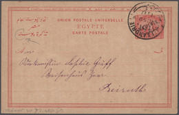 Egypt - Postal Stationery: 1879-1914, Collection Of About 100 Postal Stationery - Ohne Zuordnung