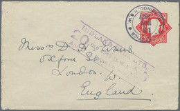 Australia - Postal Stationery: 1924/1928, 1 ½d Scarlet KGV 'STAR' EMBOSSED ENVEL - Postal Stationery