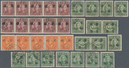 Japanese Occupation WWII - China: 1941/45, Apprx. 350 Almost Only Used Stamps Of - 1941-45 Nordchina