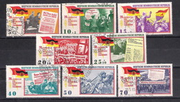 Germany Democratic Rep.1965   Mi Nr 1102/1108.1110 With Glue   (a8p1) - Oblitérés