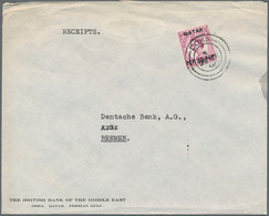 Qatar: 1958/89, Nine Covers (inc. Two QEII Frankings) With Two Being Registered, - Qatar