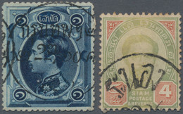 Thailand: 1883, 1887 & 1970's-1980's: Lot With Two Old Stamps (1883 1s. With Nat - Thailand