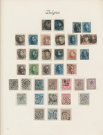 Belgium: 1849/1983, Comprehensive Used Collection In Three Borek Binder, Well Co - Sammlungen