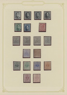 Belgium: 1860/1891, A Decent Mint Collection Of 55 Stamps On Album Pages, Compri - Sammlungen