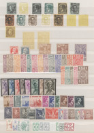 Belgium: 1880/1980 (ca.), Miscellaneous Assortment On Stockpages, Incl. Early Es - Sammlungen