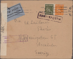 Finland: 1882/1958, Assortment Of Apprx. 54 Covers/cards Incl. A Few Incoming Ma - Storia Postale