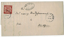 1869, 3 Kr. Brief, " Müllheim " Und Postablage  , # A6764 - Brieven En Documenten