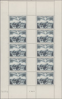 France: 1947/1950, Airmail Stamps In Complete Sheets: 1947 500fr. Mini Sheet Of - Collections