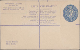 Ireland - Postal Stationery: 1960/1980 (ca.), REGISTERED ENVELOPES "IRISH HARP", - Ganzsachen