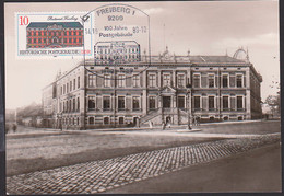 MC Freiberg Postamt DDR 3067 SoSt. 100 Jahre Postgebäude Maximumkarte - Cartes-Maximum (CM)