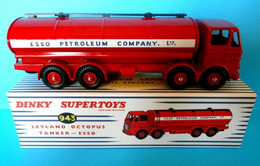 Leyland Octopus - Tanker Esso Ptroleum Company Ltd - Red - Dinky Toys (Atlas) - Dinky