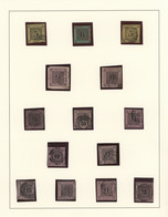 Baden - Marken Und Briefe: 1851/1868, Gestempelte Sammlung Von 72 Marken Auf Alb - Other & Unclassified