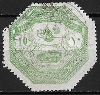 THESSALIA  1898 10 Pa Green Used DOM(okos) By The Turkish Army Of Occupation During The Greek-Turkish War Of 1897 Vl. 1 - Tessaglia