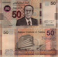TUNISIA       50 Dinars       P-W100       20.3.2022       UNC - Tunisia