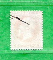 Marca Da Bollo A Tassa Fissa°- 1872 - C.5 , Cat.Unif . N°24. Fil. Corona. D. 14 - Revenue Stamps