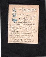 1918 - Lettre Illustrée - LE FOYER DU SOLDAT  Union Franco Américaine Y.M.C.A - 1914-18