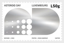 2022 Asteroid Day Space Science Defense (**) Glossy Sliver Shinning Unusual Odd Stamp MNH - Nuovi