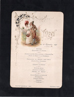 Menu Du 15 Septembre 1896 - GRAND HOTEL CHATEAUBRIAND à HYERES (voir Descriptif) - Menú