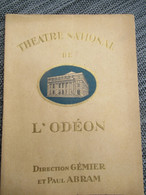 Programme Ancien De Théâtre/Odéon/Un Client Sérieux/La Marche Indienne/Courteline/Franc-Nohain/ 1927    PROG296 - Programme