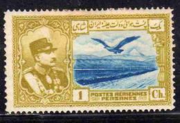 IRAN PERSIA PERSE POSTE PERSANES 1930 AIR POST MAIL POSTA AEREA AIRMAIL RIZA SHAH PAHLAVI AND EAGLE 1c MH - Irán