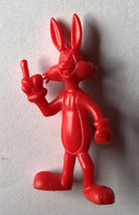 Mini Figurine Monochrome En Plastique Vintage 1967 BUGS BUNNY Looney Tunes - Figurine In Plastica