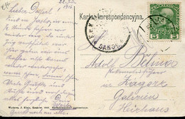 70520 Poland,karta Korespondencyjna Sent On 1916 From Jaslo To Zagorsk (see 2 Scan) - Poland