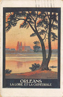 Orléans      45        Repro Affiche Chemin De Fer  La Loire Et La Cathédrale   (voir Scan) - Orleans