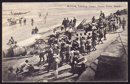 1924 Gelaufene AK Aus Accra Nach Buchs. Landing Cargo Jamestown Beach. - Ghana - Gold Coast