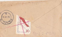 SKIING STAMP ON LILIPUT COVER, 1963, ROMANIA - Covers & Documents