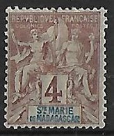 SAINTE-MARIE DE MADAGASCAR N°3 N* - Unused Stamps