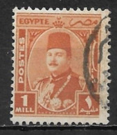 Egypt 1945. Scott #242 (U) King Farouk - Gebruikt