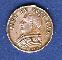 ITALIE..VATICAN...MEDAILLE DU PAPE PIE IX - Monarquía/ Nobleza