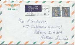 Ireland Air Mail Cover Sent To Canada 1971 ?? (the Cover Is Damaged On The Backside) - Aéreo