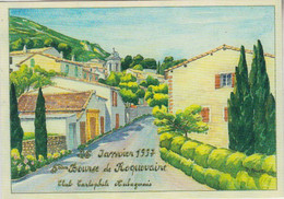 RT27.913  BOUCHES- DU- RHÔNE.ROQUEVAIRE. 5e BOURSE DU CLUB CATOPHILE AUBAGNAIS.AQUARELLE DE  DANIELE MICHEL - Roquevaire