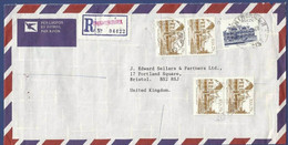 SOUTH AFRICA  POSTAL USED AIRMAIL COVER TO UK UNITED KINGDOM - Aéreo