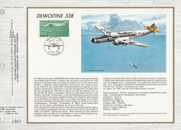DOCUMENT FDC 1987 AVIATION DEWOITINE 338 - Luxury Proofs