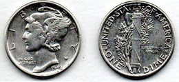 USA  Dime 1943 TTB - 1916-1945: Mercury